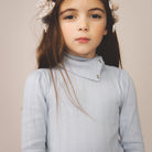Pouf Turtleneck in Talc Pointelle by Soor Ploom