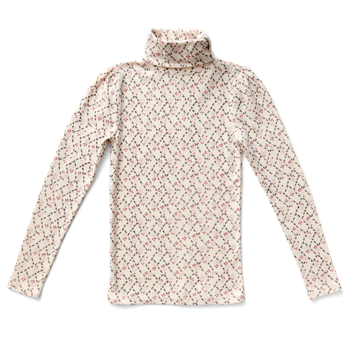 Pouf Turtleneck in Trellis Print / Ladybird by Soor Ploom