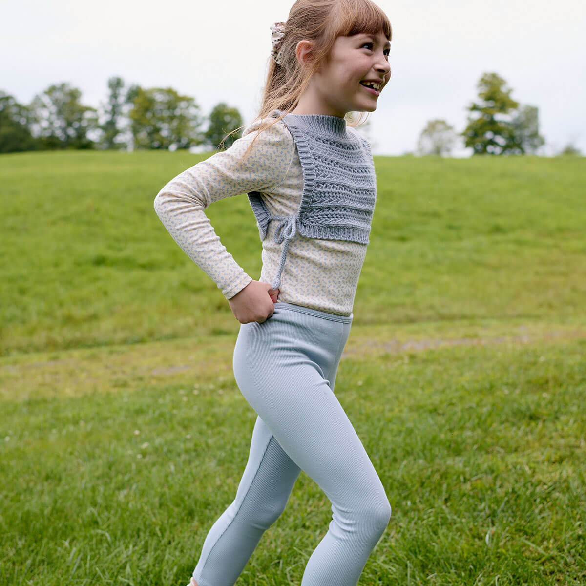 Rib Legging in Talc by Soor Ploom