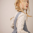 Snap Turtleneck in Calico Print / Powder by Soor Ploom