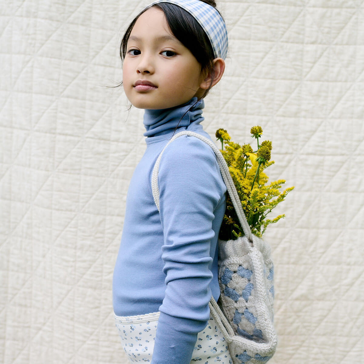 Snap Turtleneck in Powder by Soor Ploom