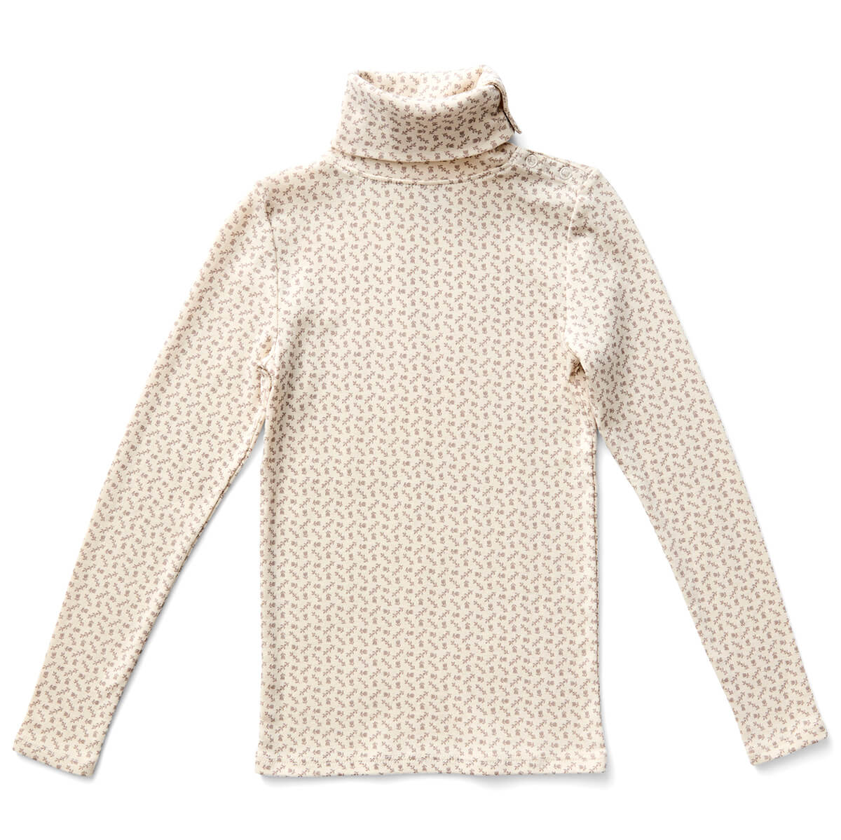 Snap Turtleneck in Cross Stitch Print / Pigeon by Soor Ploom