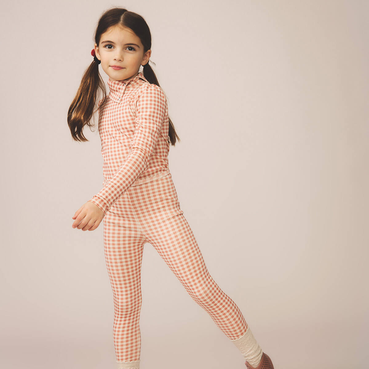Stretch Legging in Gingham Print / Ladybird by Soor Ploom
