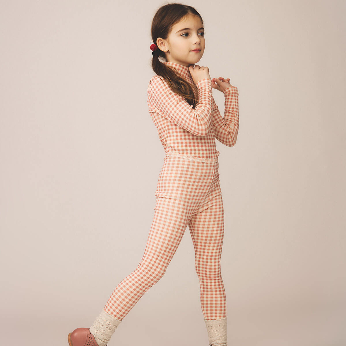 Stretch Legging in Gingham Print / Ladybird by Soor Ploom
