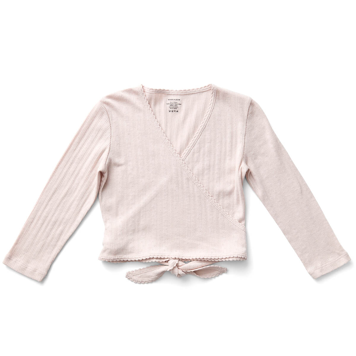Wrap Tee in Pixie Dust Pointelle by Soor Ploom