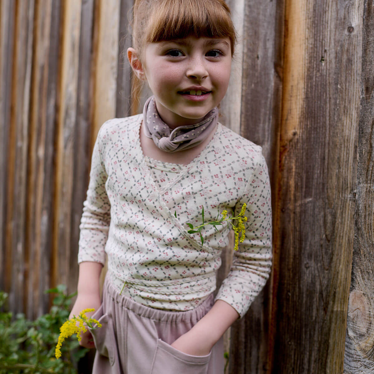 Wrap Tee in Trellis Print / Ladybird by Soor Ploom