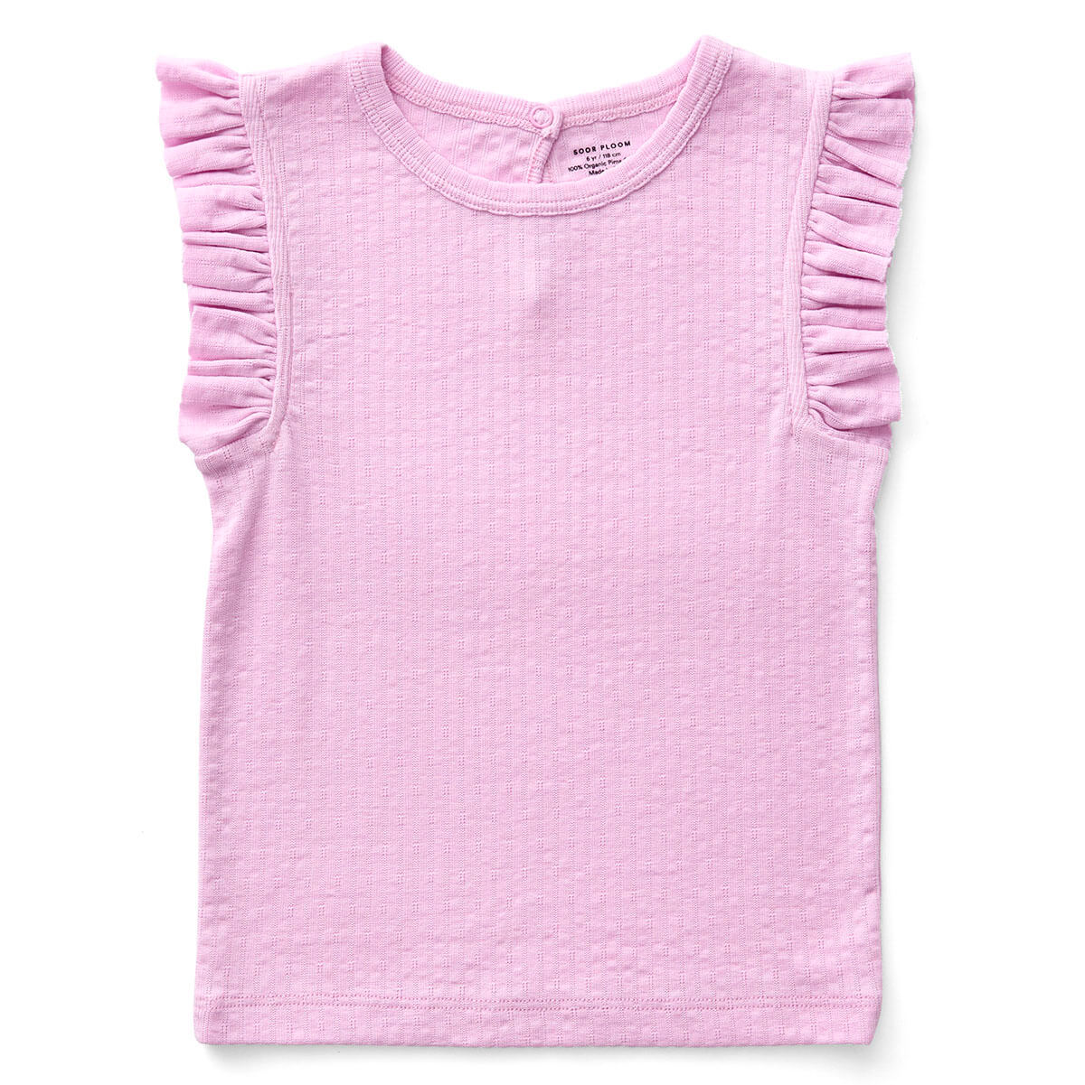 Frill Tee in Bubble Pointelle by Soor Ploom – Junior Edition