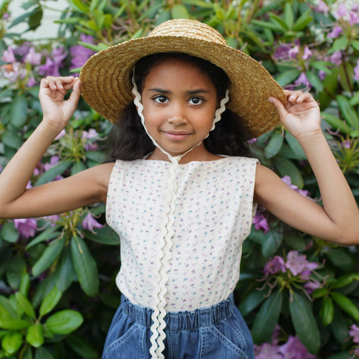 Kids' Lake Tee in Chicweed Print Mix by Soor Ploom | Organic Pima