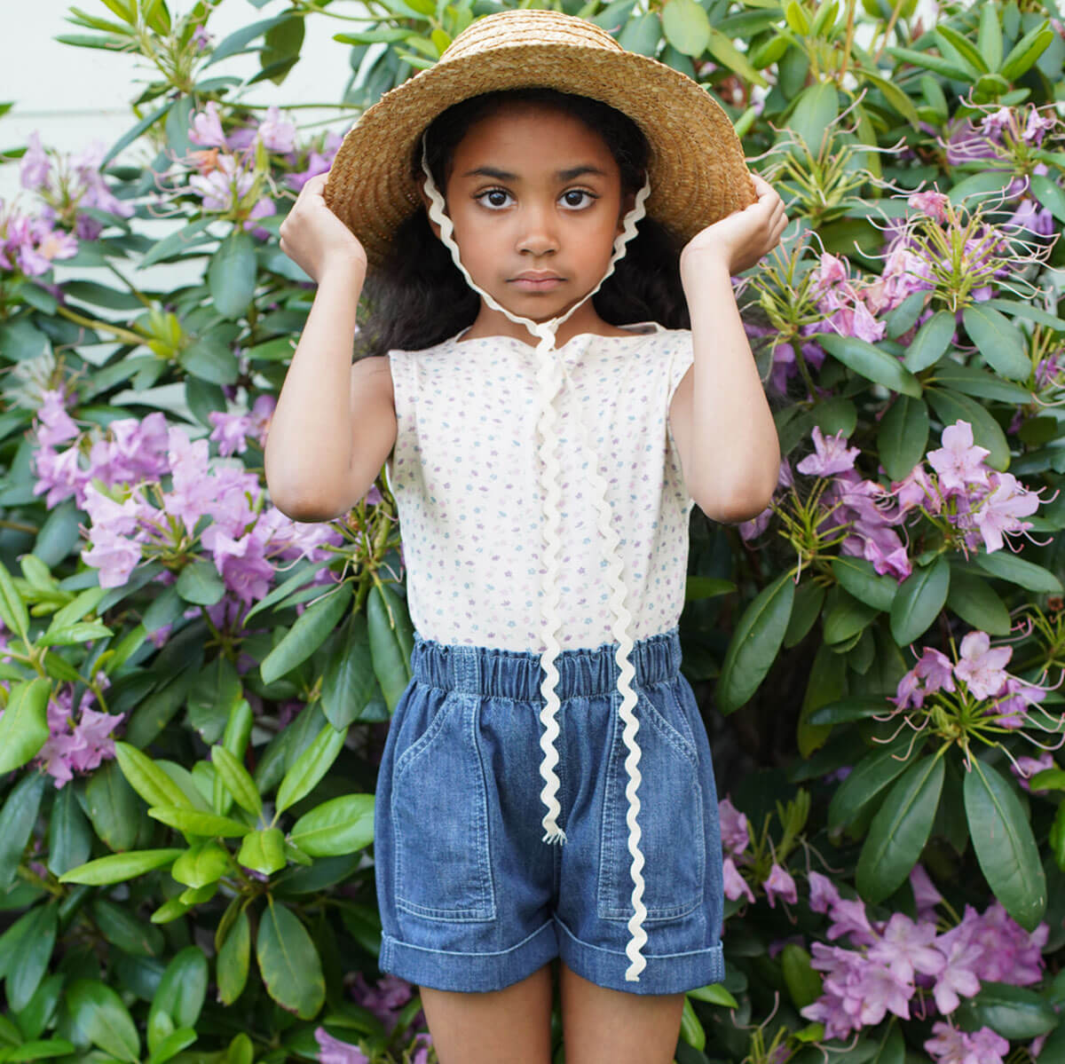 Kids' Lake Tee in Chicweed Print Mix by Soor Ploom | Organic Pima