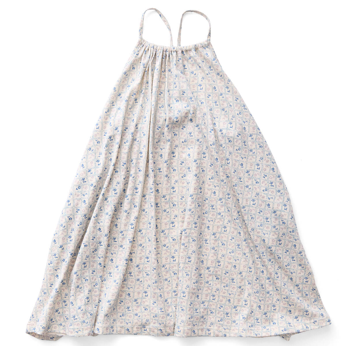 Kids' Loop Dress in Flower Press Print Azul by Soor Ploom – Junior