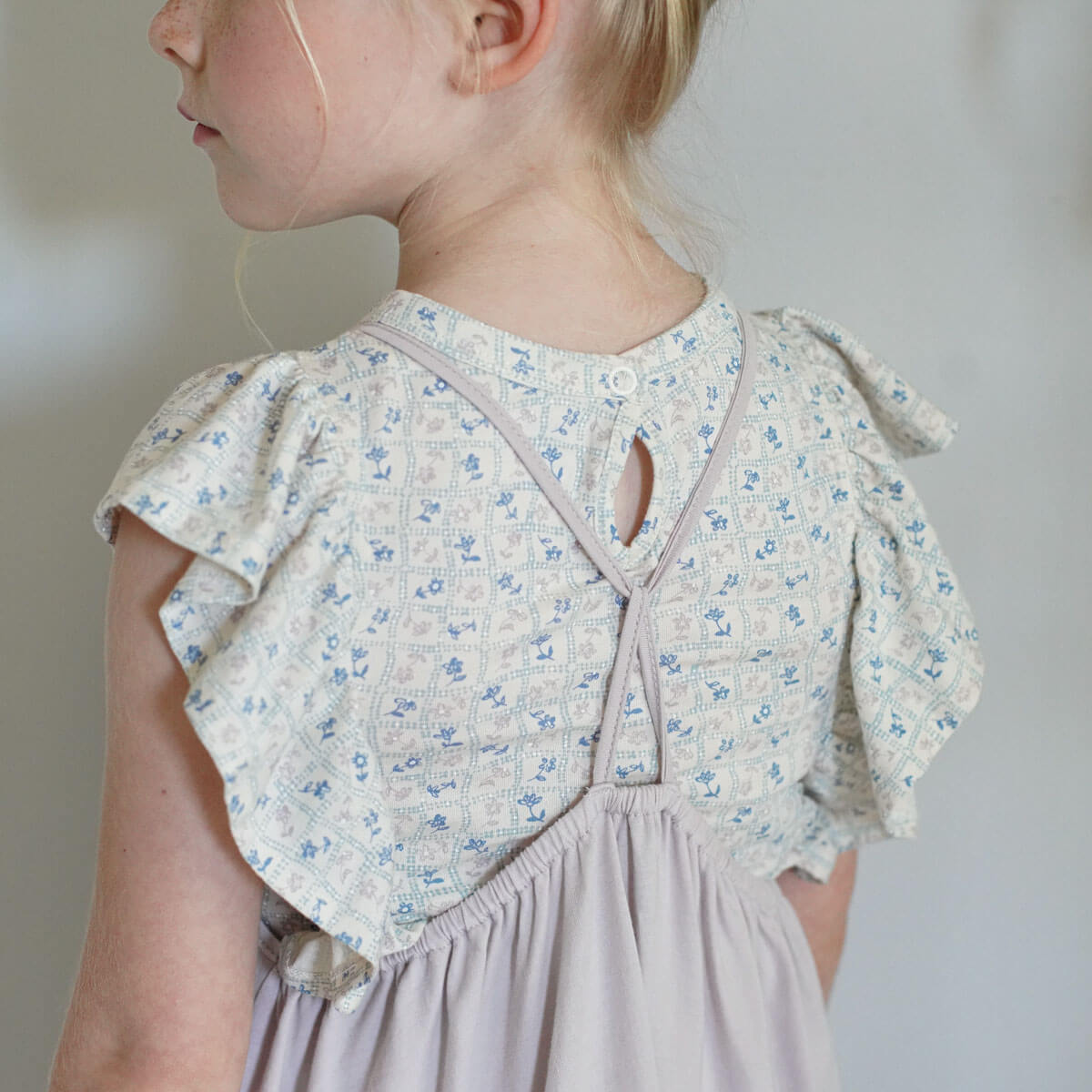 Kids' Loop Dress in Seashell by Soor Ploom | Organic Pima Cotton