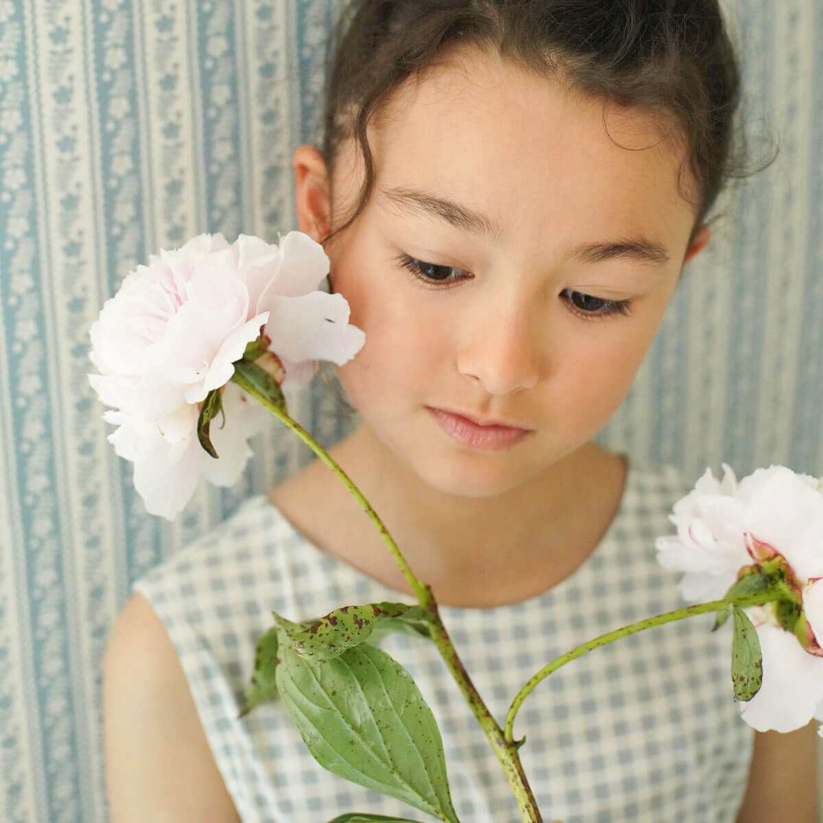 Kids' Pocket Dress in Gingham Print Azul by Soor Ploom – Junior