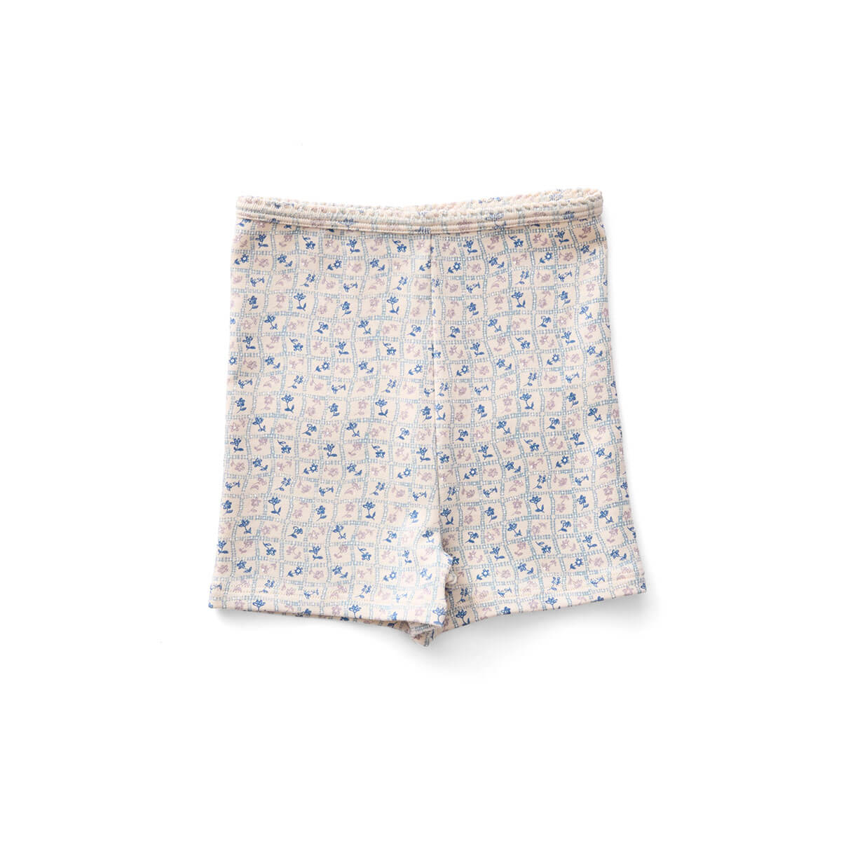 Kids' Shortie in Flower Press Print Azul by Soor Ploom | Organic
