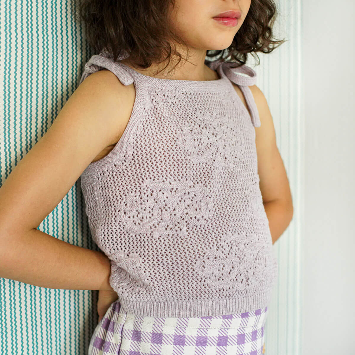 Kids' June Camisole in Cloud by Soor Ploom | Organic Pima Cotton