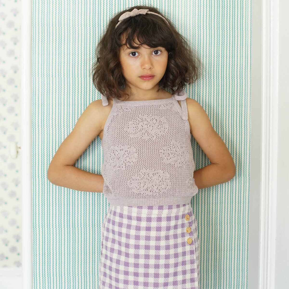Kids' June Camisole in Cloud by Soor Ploom | Organic Pima Cotton