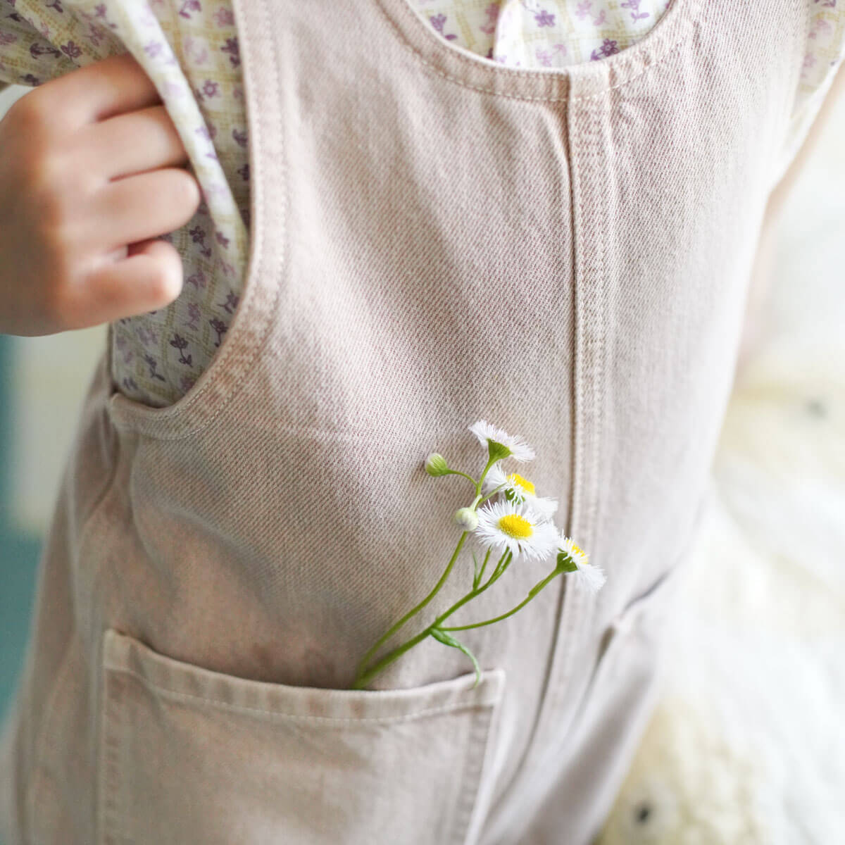 Kids' Delphine Shortall in Pedra by Soor Ploom | Organic Cotton