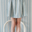 Eloise Pinafore in Lattice Print Azul by Soor Ploom