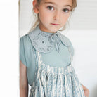 Eloise Pinafore in Lattice Print Azul by Soor Ploom