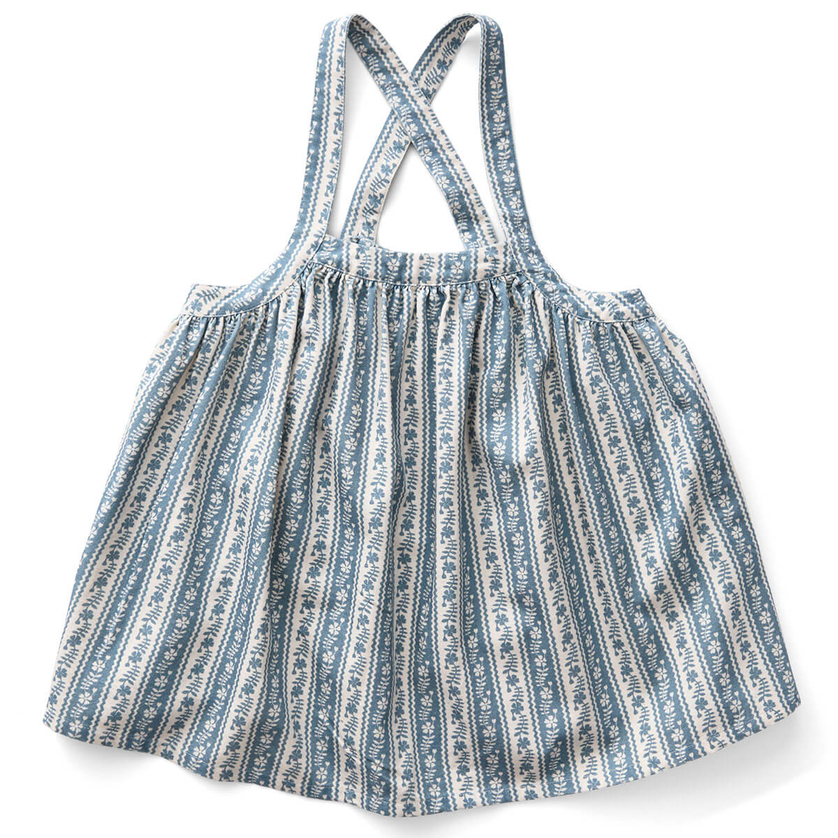 Eloise Pinafore in Lattice Print Azul by Soor Ploom