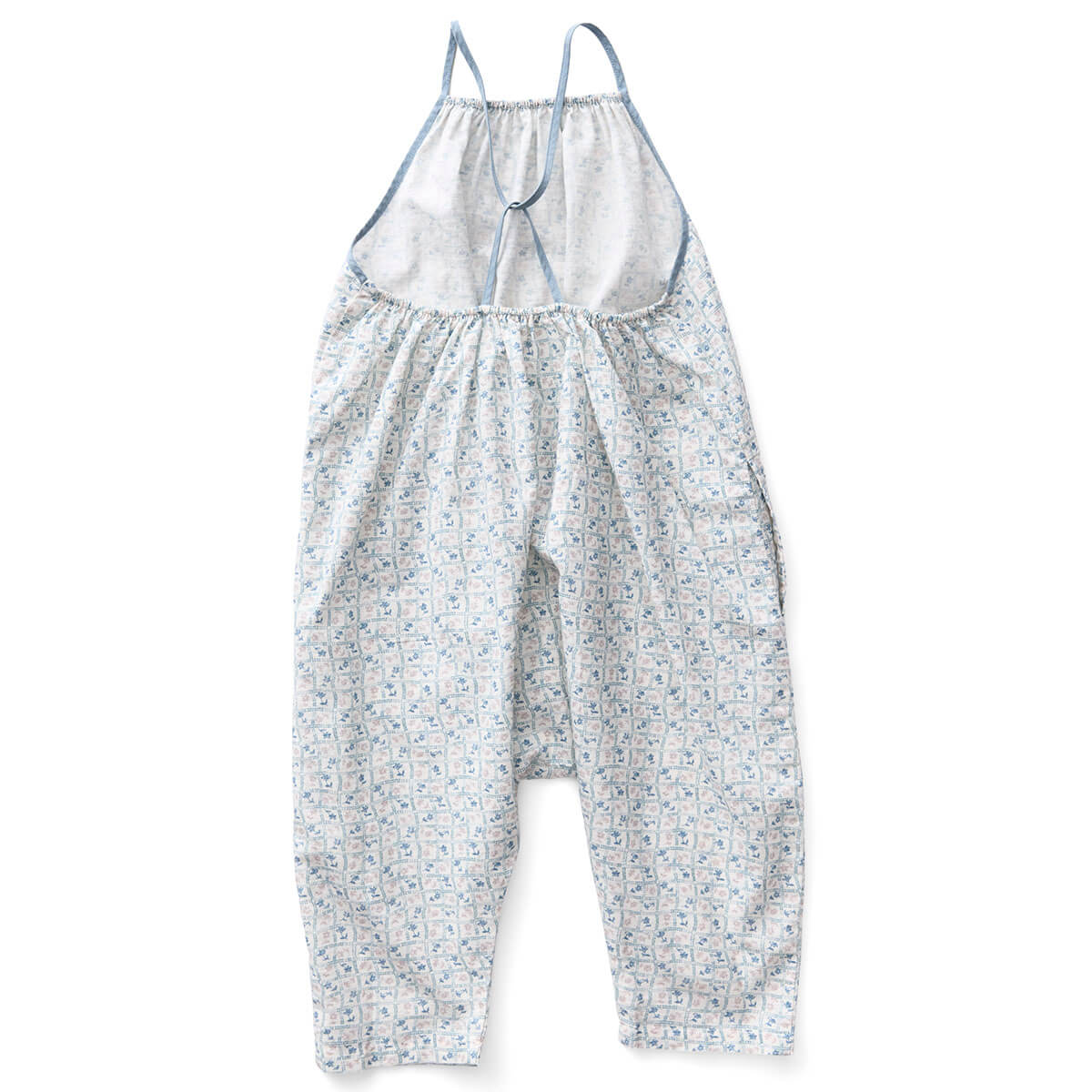 Ines Romper in Flower Press Print Azul by Soor Ploom
