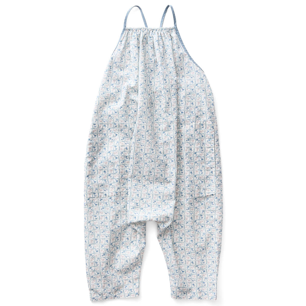 Ines Romper in Flower Press Print Azul by Soor Ploom