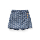 Olive Skort in Embroidered Denim by Soor Ploom - Last Ones In Stock - 6-8 Years