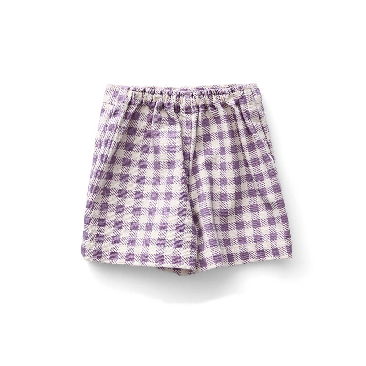Olive Skort in Gingham Print Pansy by Soor Ploom