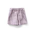 Olive Skort in Gingham Print Pansy by Soor Ploom