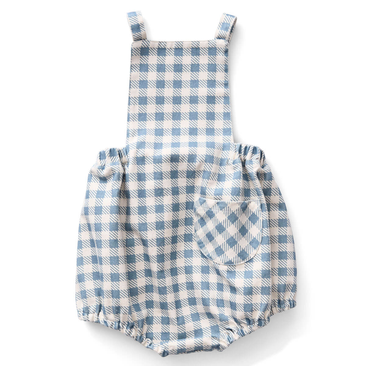 【soor ploom】oona 1y Oona Romper in Gingham Print Azul by Soor Ploom – Junior Edition