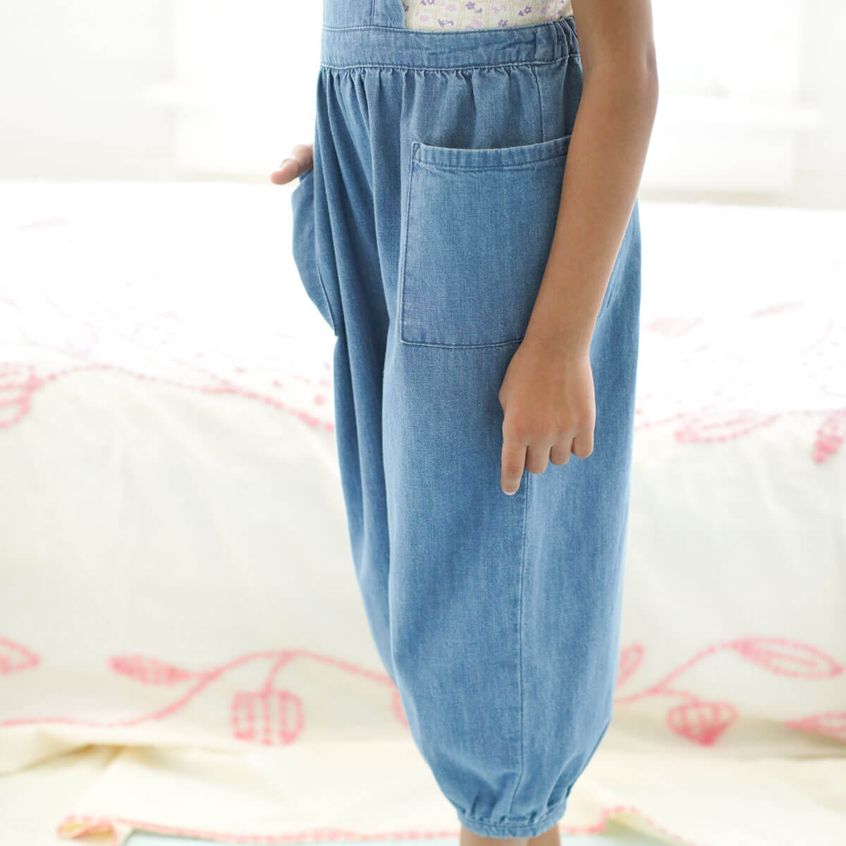 Kids' Opal Overall in Eco Wash by Soor Ploom | Organic Cotton
