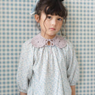 Peasant Tunic in Flower Press Print Azul by Soor Ploom