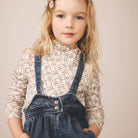 Snap Turtleneck in Trellis Print / Powder by Soor Ploom