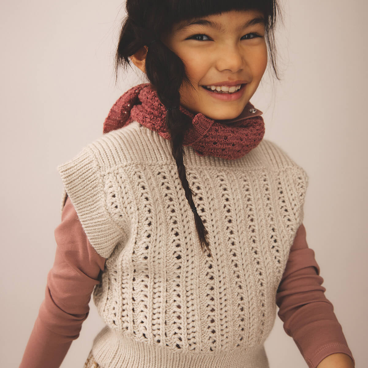 SOOR PLOOM Margot Sweater Vest 2-3y ベスト Margot Vest in Linen by Soor Ploom – Junior Edition
