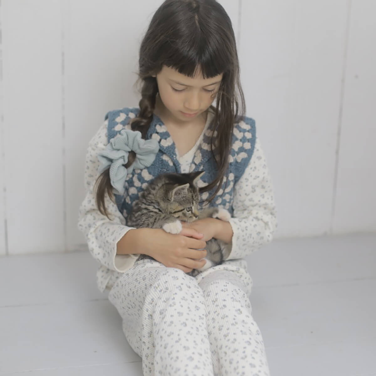 Squares Smock in Bottle by Soor Ploom – Junior Edition