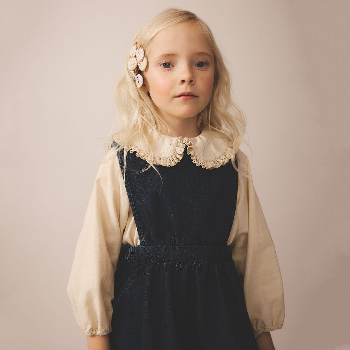 Tippi Pinafore in Eco Wash by Soor Ploom – Junior Edition