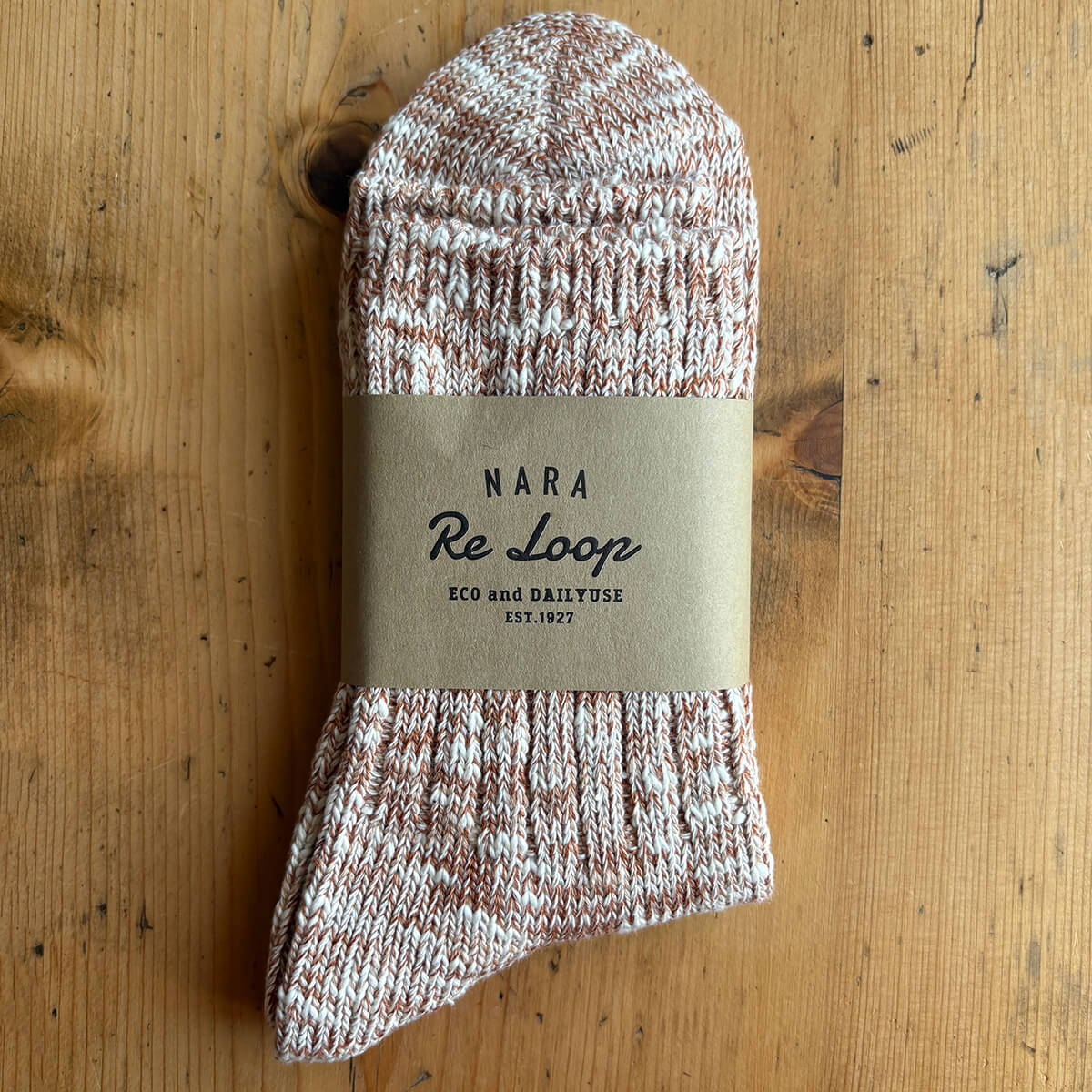 Nara Re Loop Socks in Caramel by Souki Japan – Junior Edition