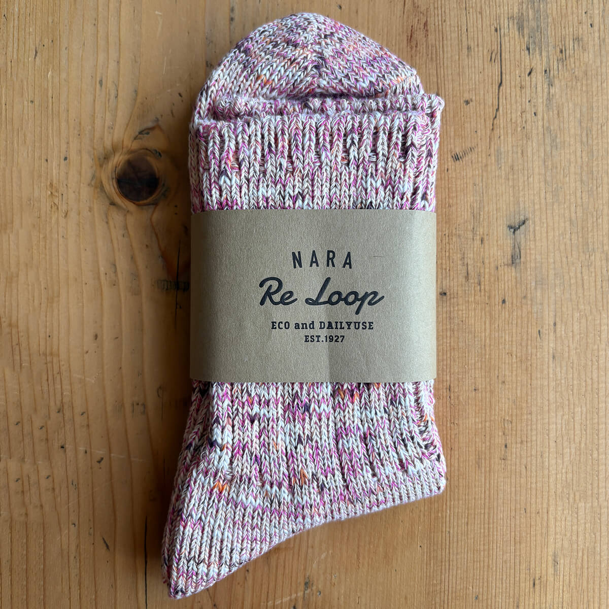 Interloop Socks Nara Re Loop Socks in Cherry Blossom by Souki Japan – Junior Edition