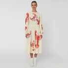 Embroidered Midi Dress in Multicolour by Stella Nova