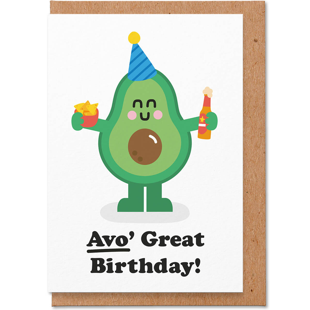 Avo Great Birthday Greetings Card by Studio Boketto – Junior Edition