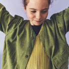 Artemis Overdye Denim Jacket in Acid Green by Studio Koter