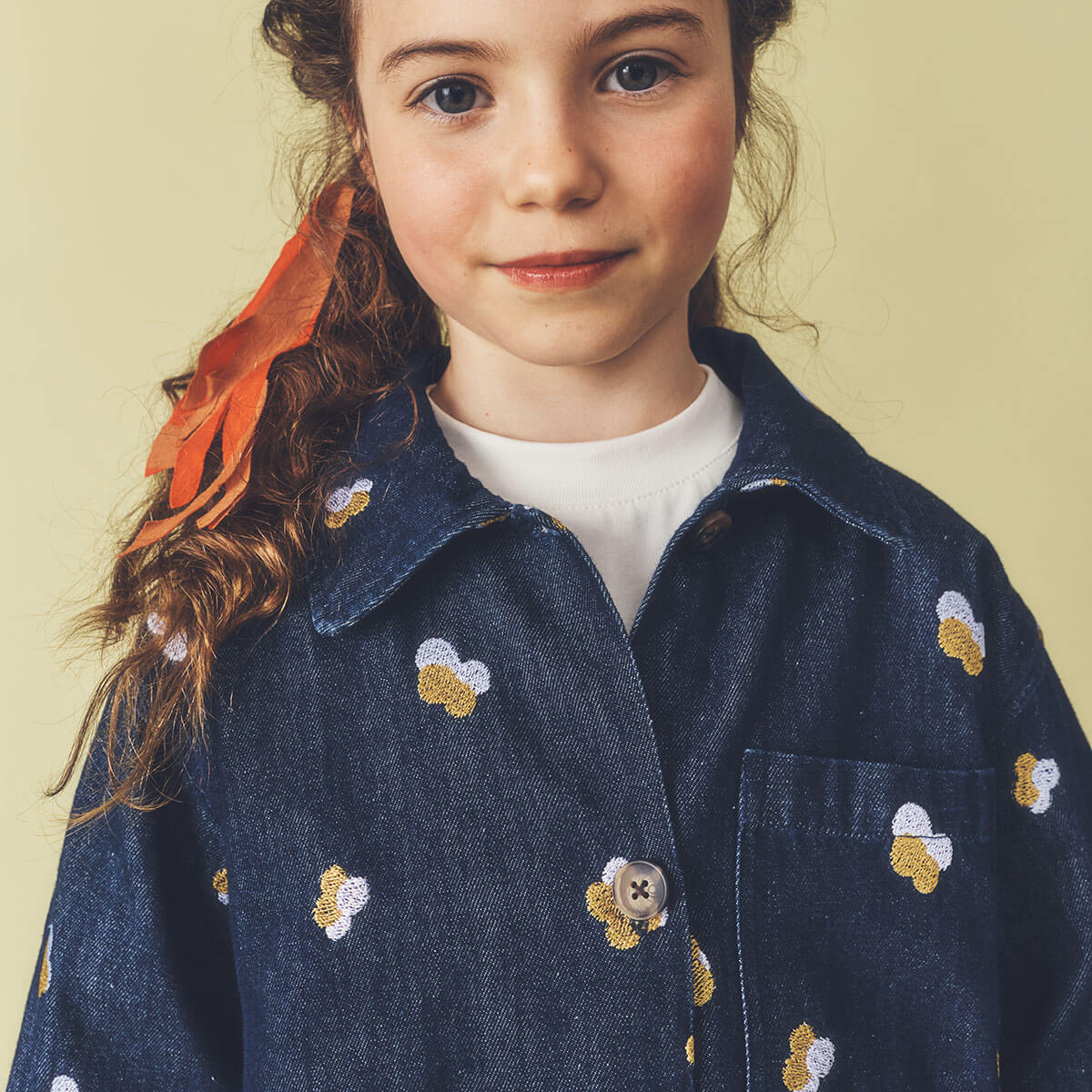 Jagger Embroidered Denim Overshirt by Studio Koter