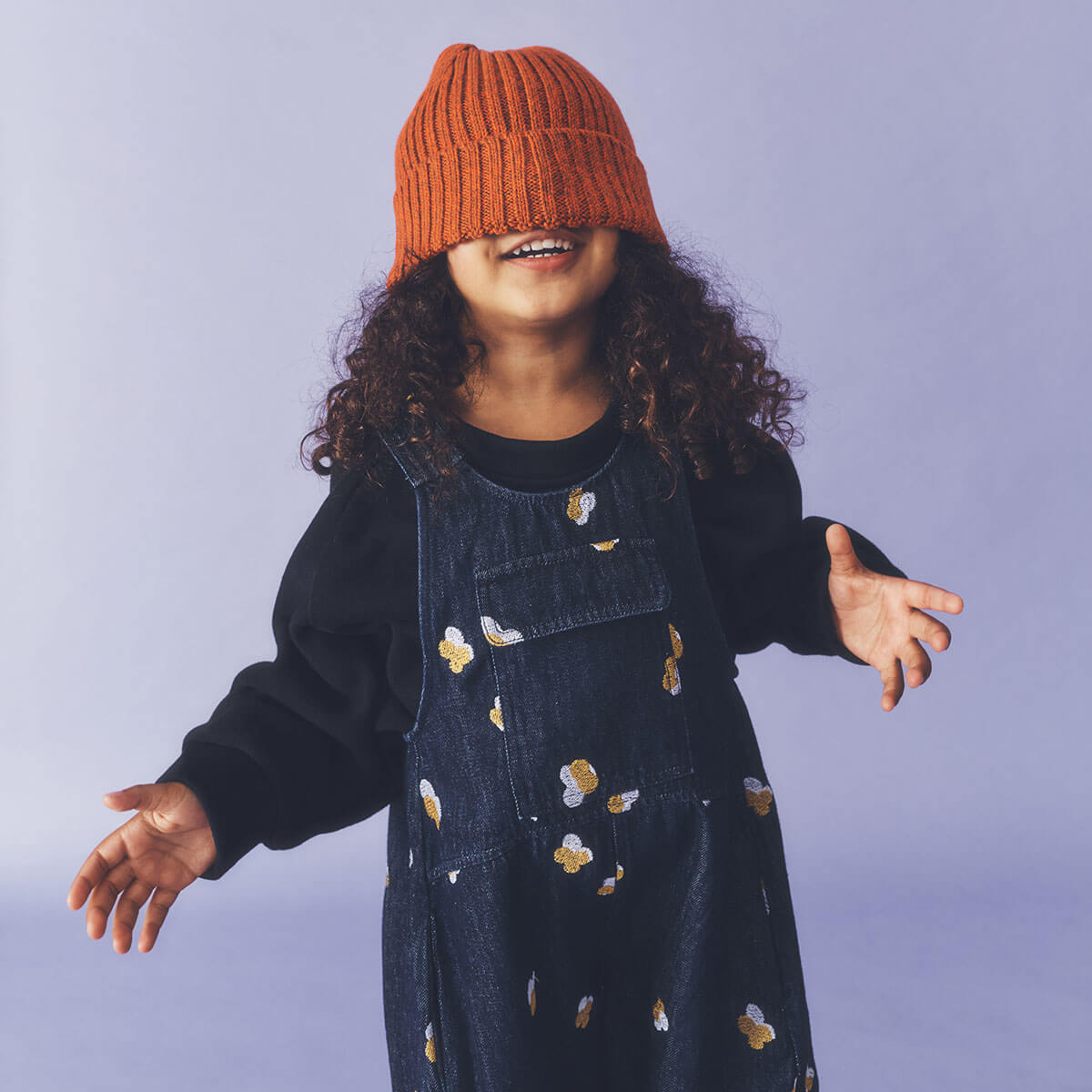 Kai Embroidered Oversized Denim Dungarees by Studio Koter
