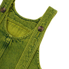 Kai Overdye Denim Dungarees in Acid Green by Studio Koter