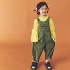 Kai Overdye Denim Dungarees in Acid Green by Studio Koter