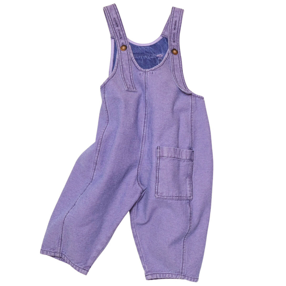Kai Overdye Denim Dungarees in Lilac by Studio Koter