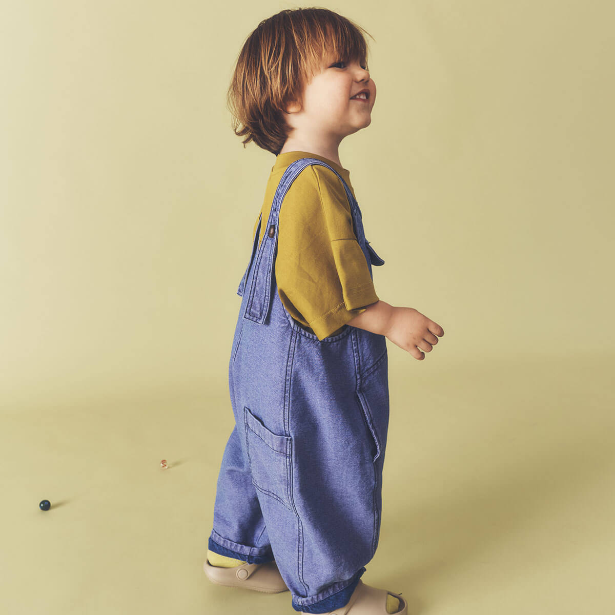 Kai Overdye Denim Dungarees in Lilac by Studio Koter