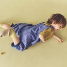 Kai Overdye Denim Dungarees in Lilac by Studio Koter