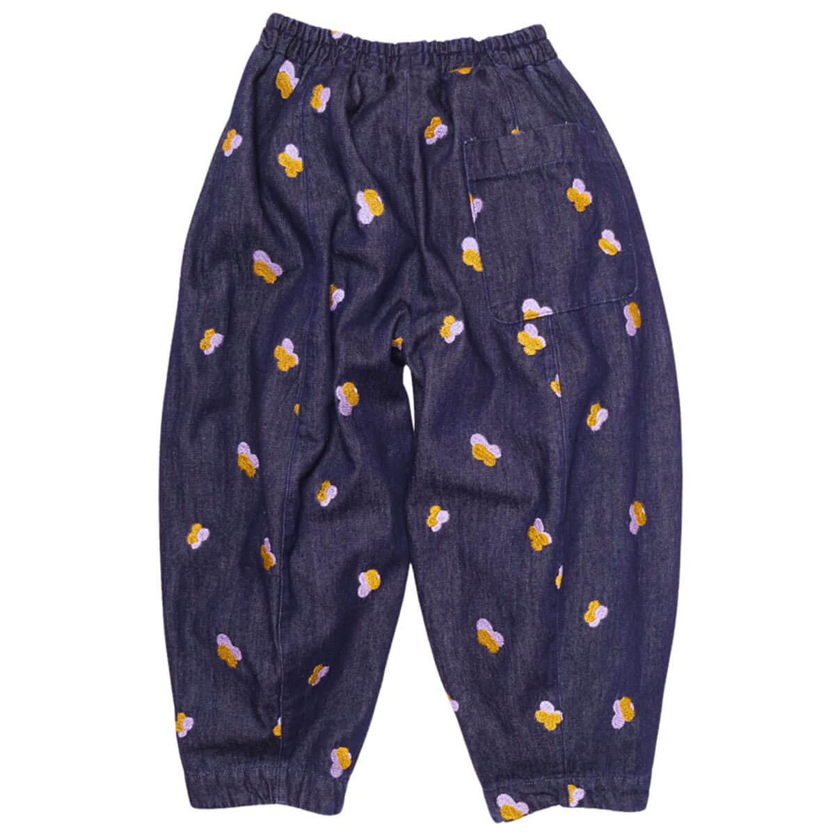 Manu Embroidered Denim Barrel Jeans by Studio Koter