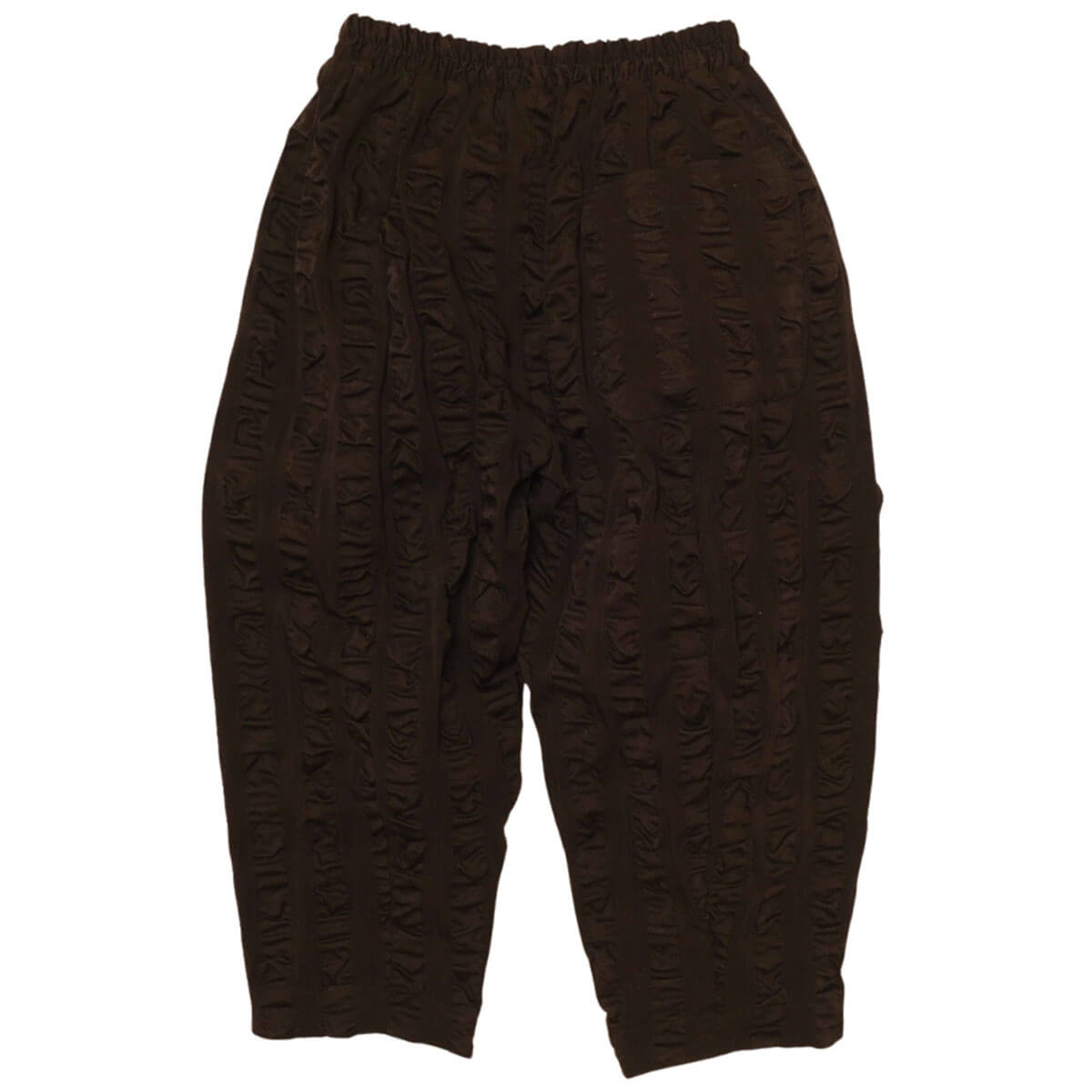 Manu Giant Seersucker Trousers in Black by Studio Koter