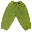 Manu Overdye Denim Trousers in Acid Green by Studio Koter
